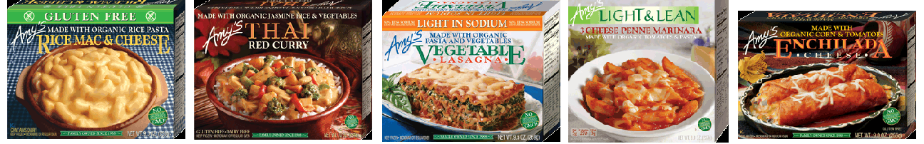 Amy's Kitchen Frozen Entrees - Easy Home Meals