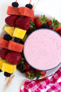 rilled Fruit Kabobs with Fruit Dip