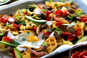 Waffle Breakfast Nachos