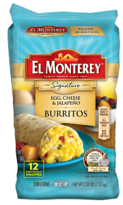 Egg, Cheese & Jalapeno Breakfast Burrito