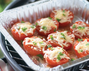 Chese-Topped Grilled Tomatoes