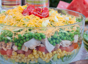 Rainbow Stacked Salad