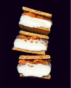 Pumpkin Pie Ice Cream Sandwiches