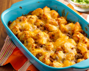 Pillsbury Cheesy Mexican Bubble-Up Bake