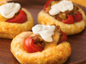 Mexican Stuffed-Pepper Biscuit Tostadas