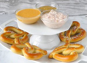 Soft Pretzel Dips Bar