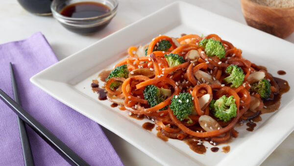 Asian Carrot Spirals Stir Fry