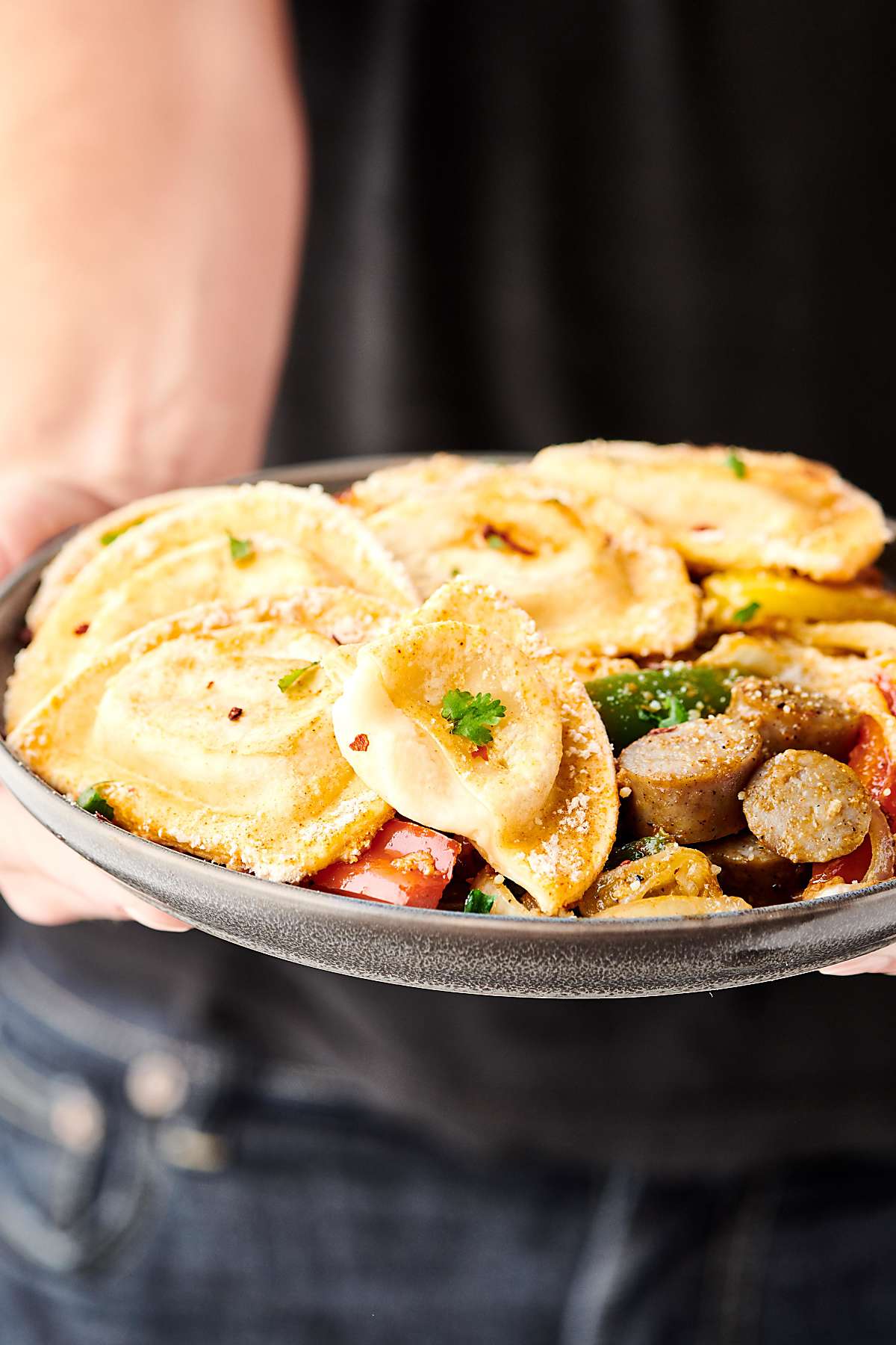 Sheet Pan Pierogies With Sausage And Peppers Easy Home Meals