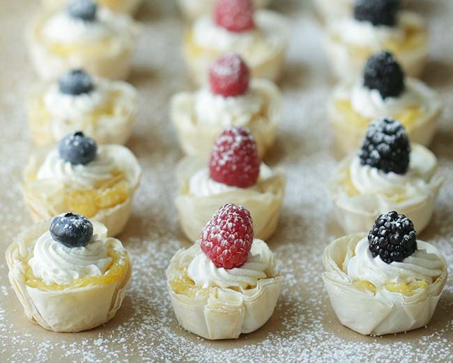 Billy Mini Lemon Tarts with Berries - Easy Home Meals