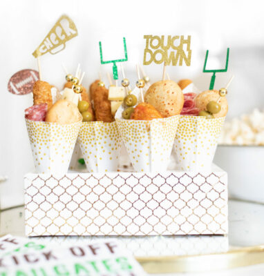 Cutefetti Game Day Charcuterie Cones