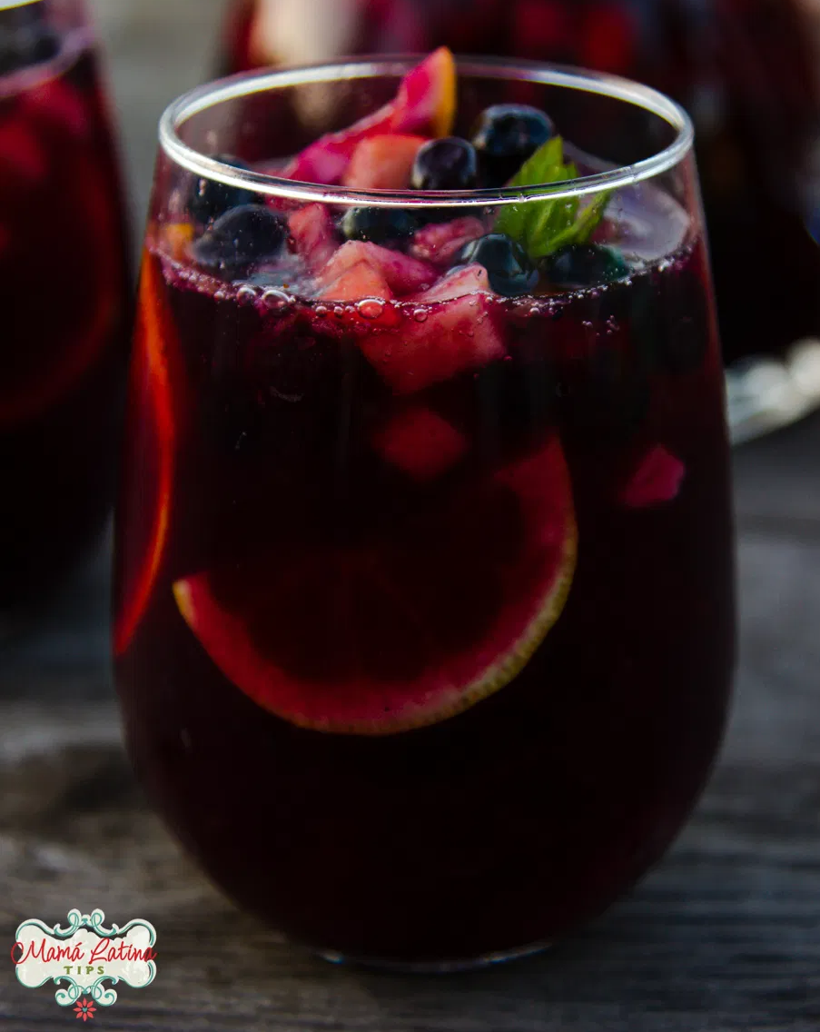 Silvia Pomegranate Blueberry Sangria Mocktail 3 - Easy Home Meals