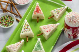 Peppermint Christmas Tree Cookies