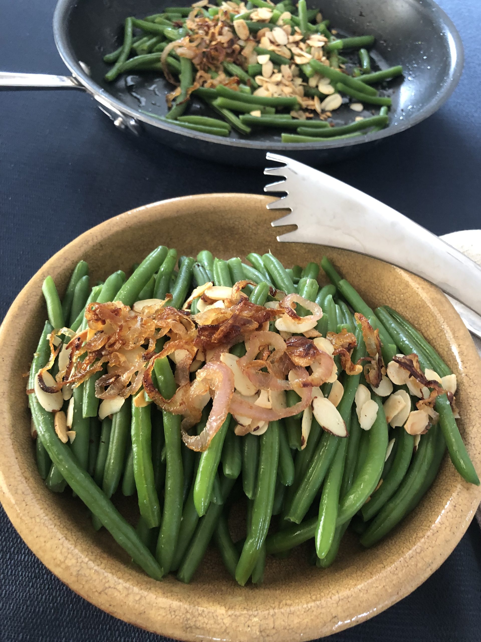 Green Beans with Caramelized Shallots and Toasted Almonds | Easy Home Meals