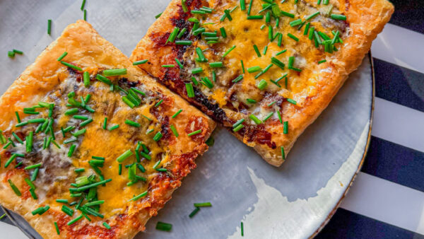 Cheesy Smashed Potato-Upside Down Pie