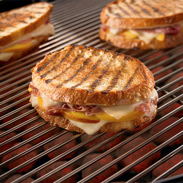 Embrace National Grilled Cheese Month With These Recipes Easy Home Meals   Peach Prosciutto Grilled Cheese 600 